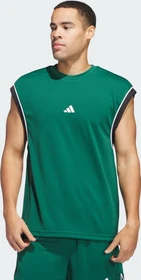 adidas Basketball All-World Sleeveless Funktionsshirt ärmellos team dark green/black (Herren)