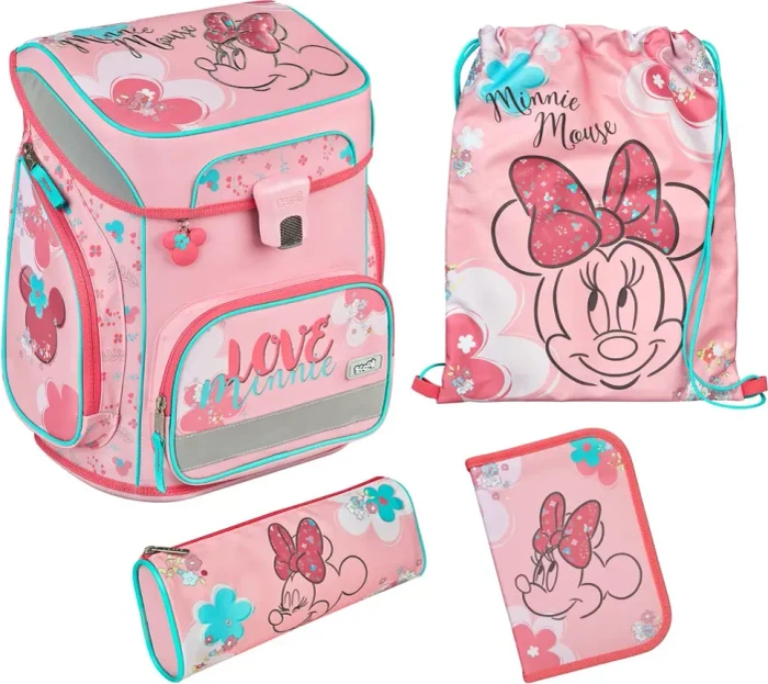 scooli Easy Fit Minnie Mouse Schultaschen-Set, 5-tlg.