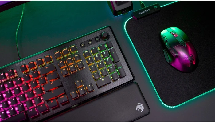 Roccat Vulcan II, LEDs RGB, schwarz, TITAN II RED, USB, DE