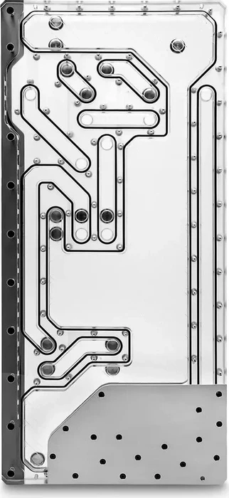 EK Water Blocks Quantum Line EK-Quantum Reflection Obsidian 1000D D5 PWM D-RGB, Verteilerplatte mit Pumpe, Acryl