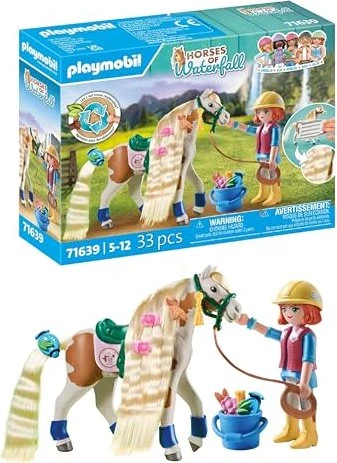 playmobil Horses of Waterfall Ellie & Pferd mit Kreppeisen