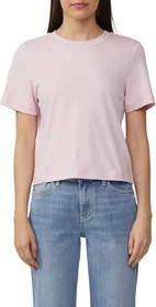 s.Oliver Interlock Crop T-Shirt kurzarm zartrosa (Damen)
