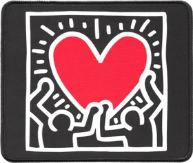 Grupo Erik Editores Keith Haring S Mousepad, 233x193mm, schwarz/weiß/rot