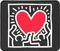 Grupo Erik Editores Keith Haring S Mousepad, 233x193mm, schwarz/weiß/rot Vorschaubild