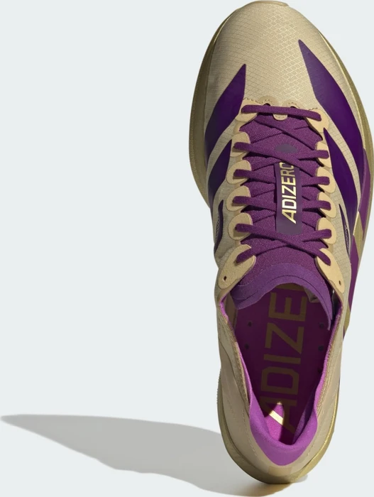 adidas Adizero Takumi Sen 11 sand/rich purple/gold metallic (Herren)