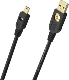 Oehlbach USB A/Mini 500 USB-A 2.0 auf USB 2.0 Mini-B Adapterkabel 5-polig, 5m (9123)