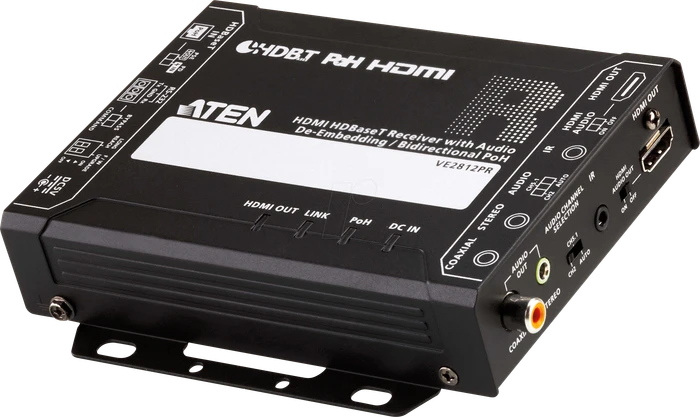 ATEN HDMI HDBaseT-Empfänger mit Audio-De-Embedding / Bi-direktional PoH