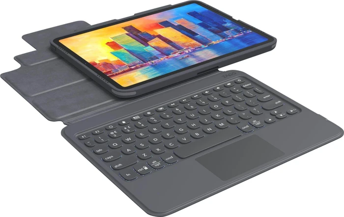 ZAGG Pro Keys mit Trackpad für iPad Air 4/iPad Pro 11", schwarz/grau, DE
