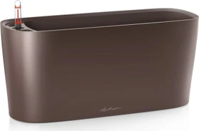 Lechuza Delta 20 oval espresso metallic