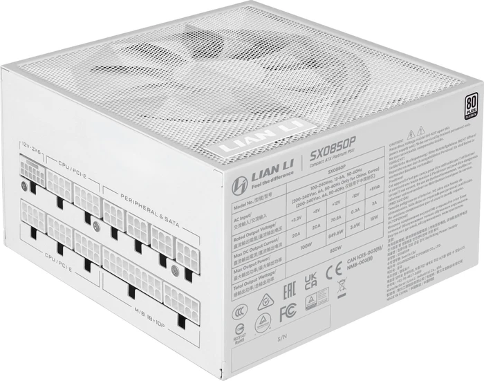 Lian Li SX Platinum SX0850P weiß 850W, ATX 3.1