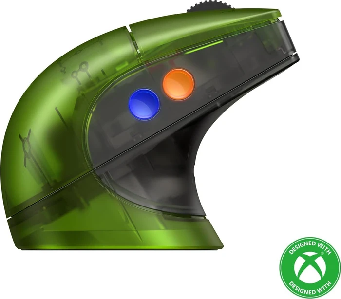 8BitDo Retro R8 Mouse mit Ladestation, Xbox Edition, grün/schwarz, USB/Bluetooth
