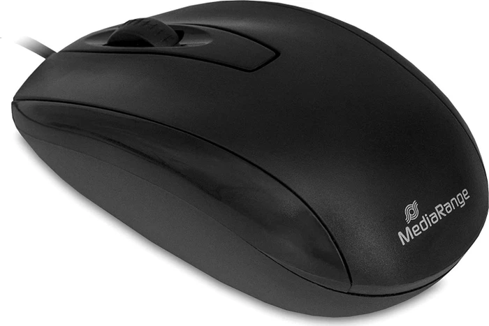 MediaRange 3-Button Optical Mouse schwarz, USB