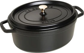 Zwilling Staub Cocotte Schmortopf oval 42.8x37cm 8l schwarz