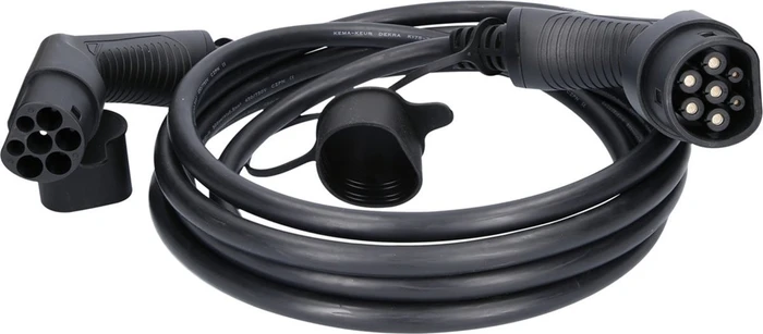 KS Tools efuturo Ladekabel gerade Typ 2 auf Typ 2, 22kW, 5m