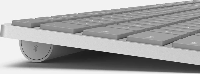 Microsoft Surface Keyboard 2nd Edition, silber/grau, mit Copilot-Taste, Bluetooth, DE