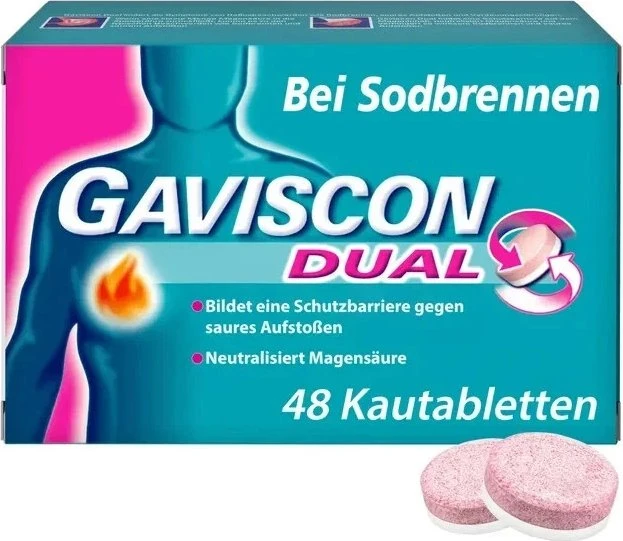 Gaviscon Dual Kautabletten, 48 Stück