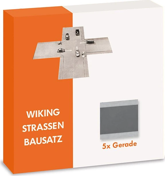 Wiking Zubehör Straßen Bausatz - Gerade 5x