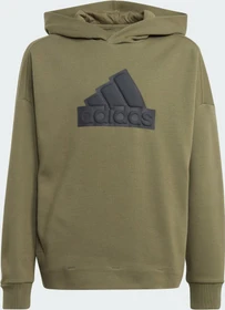 adidas Future Icons Logo Hoodie olive strata/black (Junior)