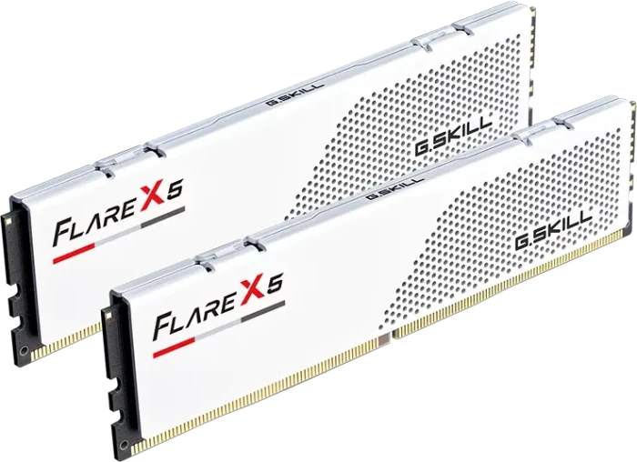 G.Skill Flare X5 weiß UDIMM 64GB Kit, DDR5-6000, CL36-36-36-96