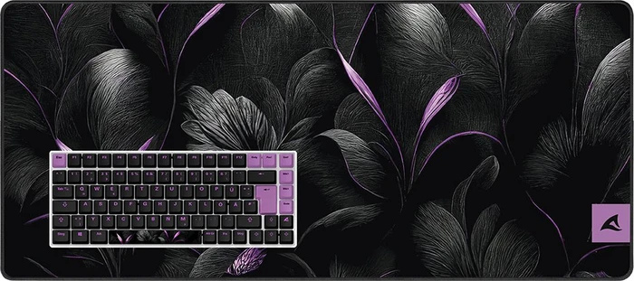 Sharkoon Skiller SGK50 S3 Design Bundle D2 - XXL Mousemat+Keycaps, Kunststoff (PBT) Double-Shot, schwarz/violett, 85 Tasten, ISO-DE