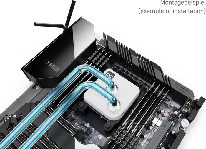 Alphacool Core 1 White, Messing/Nickel