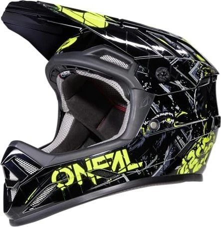 O'Neal Backflip Zombie Fullface-Helm schwarz/gelb