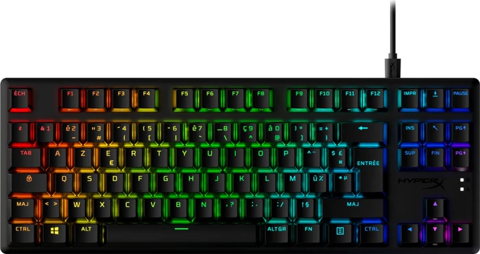 HP HyperX Alloy Origins Core, PBT, LEDs RGB, HyperX RED, USB, FR