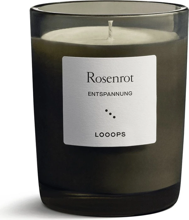 Looops Rosenrot Duftkerze, 250g