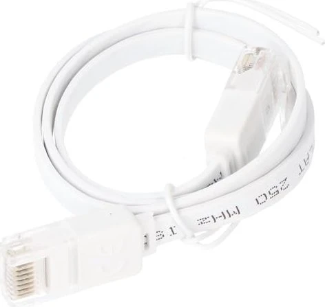 goobay Flach-Patchkabel, Cat6, U/UTP, RJ-45/RJ-45, 2m, weiß