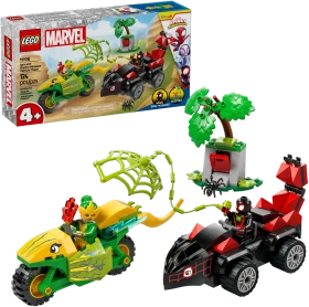 LEGO Marvel Super Heroes Spielset - Actionspaß mit Spin und Electro in ihren Dino-Flitzern