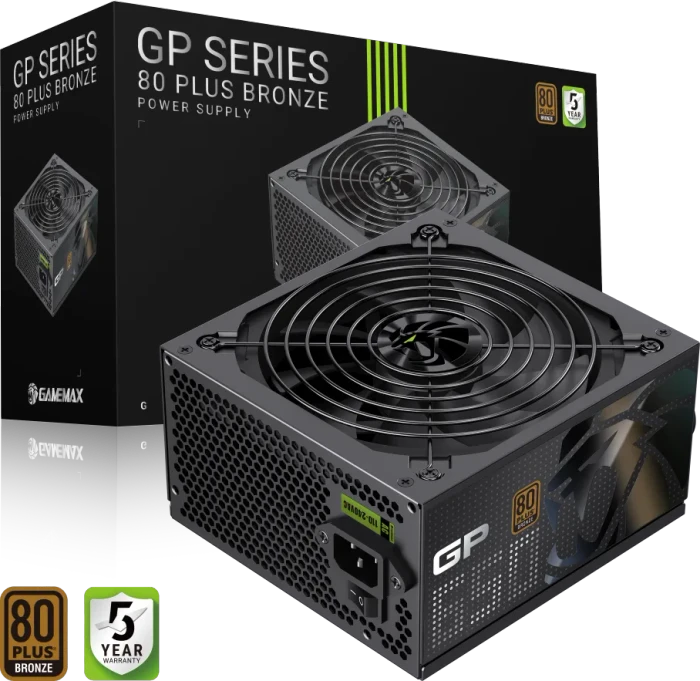 GameMax GP Bronze 650B schwarz 650W, ATX 3.1