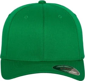 Flexfit Wooly Combed Kappe pepper green