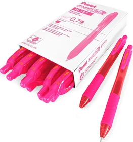 Pentel EnerGel X BL107 0.7mm/0.35mm Gelroller rosa/transparent, 12er-Pack