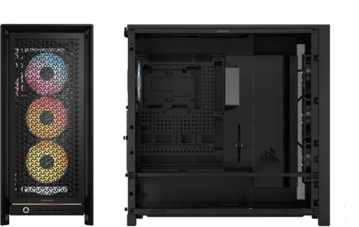 Corsair Frame 5000D RS ARGB, schwarz, Glasfenster