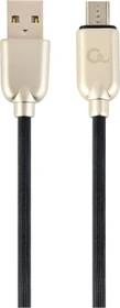 Gembird Premium Rubber Micro-USB Charging And Data Cable 2.0m schwarz