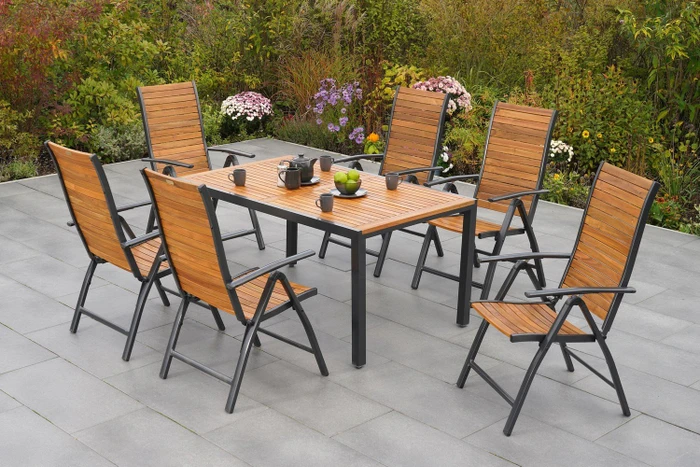 Merxx Santorin Gartenmöbel-Set, 7-tlg.