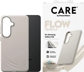 PanzerGlass Care Flow Case Vanilla w. Qi für Samsung Galaxy S26