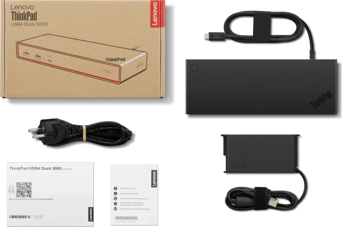 Lenovo ThinkPad USB4 Dock 5000 inkl. 100W Netzteil, USB4 [Buchse], EU