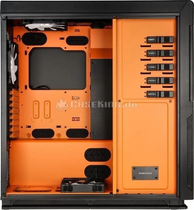 Phanteks Enthoo Primo SE schwarz/orange, Acrylfenster