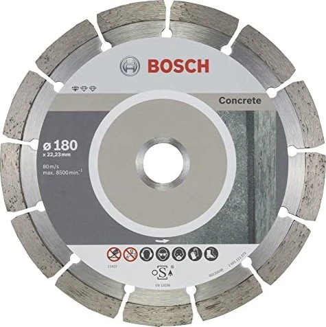 Bosch Professional Standard for Concrete Diamanttrennscheibe, 180x2x22.23mm, 10 Stück