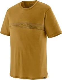 Patagonia Capilene Cool Merino Graphic Funktionsshirt kurzarm strata stripe: bobcat brown (Herren)