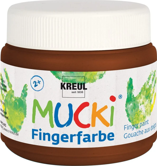 Kreul Mucki Fingerfarbe, braun, 150ml