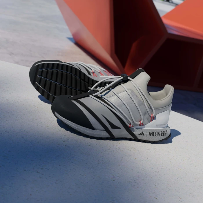 adidas x Moon Boot Ultraboost 1.0 silver metallic/core black/semi lucid red