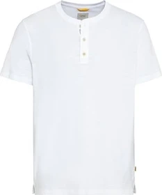 Camel Active Henley Baumwolle T-Shirt kurzarm weiß (Herren)