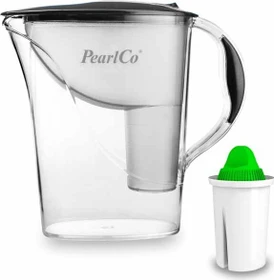 PearlCo Standard Tischwasserfilter inkl. Kartusche Alkaline anthrazit