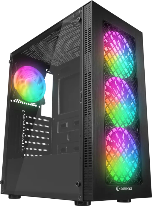 Rampage Plaid V1 Black, Glasfenster