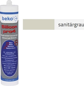 beko Silikon pro4 Premium Universal Silikonkleber sanitärgrau, 310ml