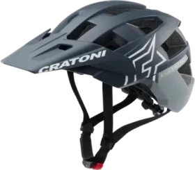 Cratoni AllSet Pro Helm steel/blue matt
