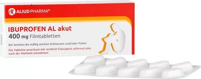 Aliud Ibuprofen AL akut 400mg Filmtabletten, 50 Stück