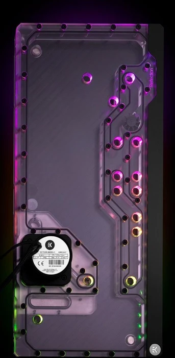 EK Water Blocks Quantum Line EK-Quantum Reflection PC-O11D XL D5 PWM D-RGB, Verteilerplatte mit Pumpe, Acryl